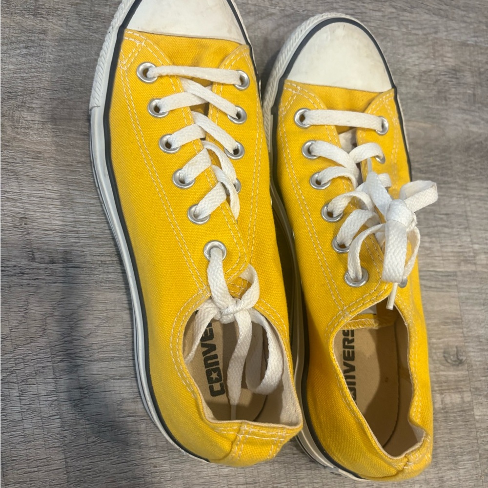 Converse Yellow Canvas Sneakers